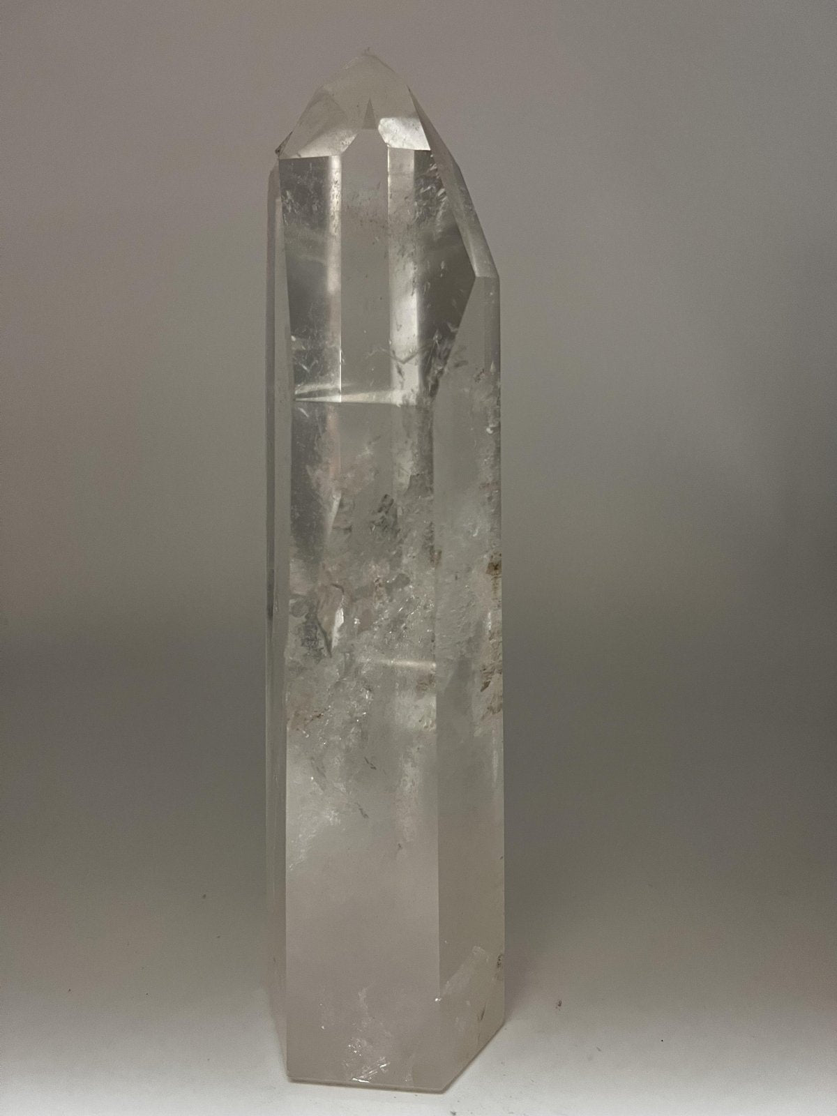 Pointed Rainbow Clear Quartz