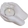 God's Hands-Gypsum Cement T- Light Holder