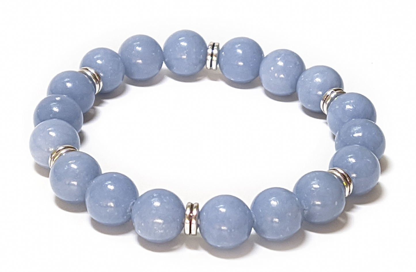 10mm Angelite Stretch Bracelet
