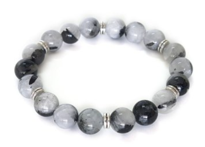 10mm Tourmaline Rutilated Bracelet