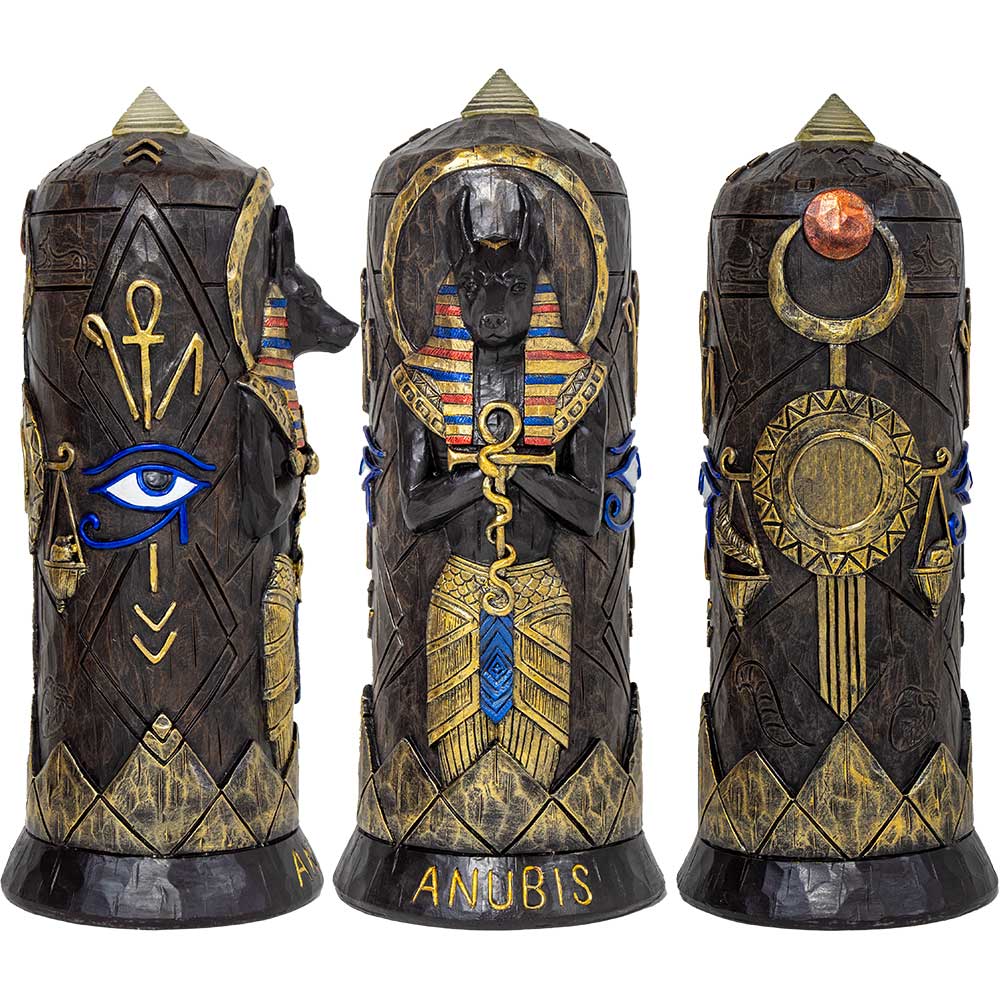 Polyresin Statue w/ LED - Anubis