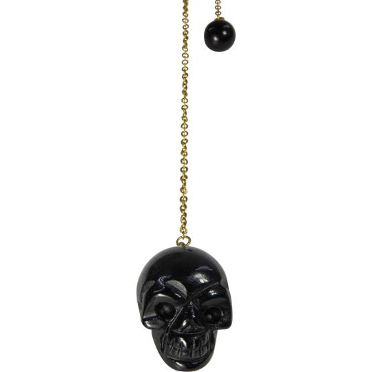 Pendulum - Black Obsidian Skull