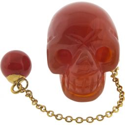 Pendulum - Carnelian Skull