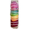 Smudge Stick Mini White Sage w/ Rose Petals - Chakra Bundle