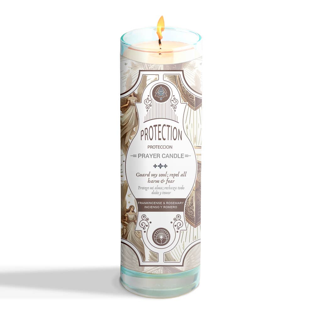 Prayer Candle - Protection (8 in., 9.5 oz.)