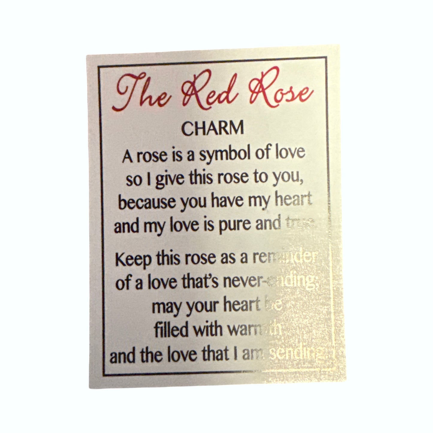 The Red Rose-charm