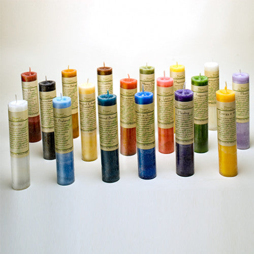 Blessed Herbal Pillar Candle: Energy/Will
