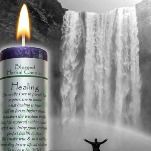 Blessed Herbal Candle: Healing