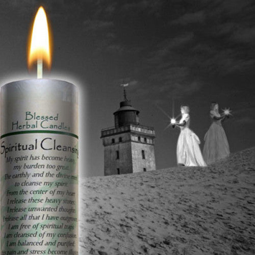 Blessed Herbal Candle: Spiritual Cleansing