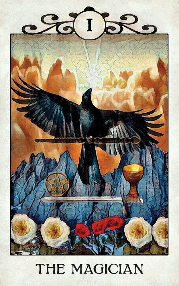 Crow Tarot Deck and Guidebook by MJ Cullinane