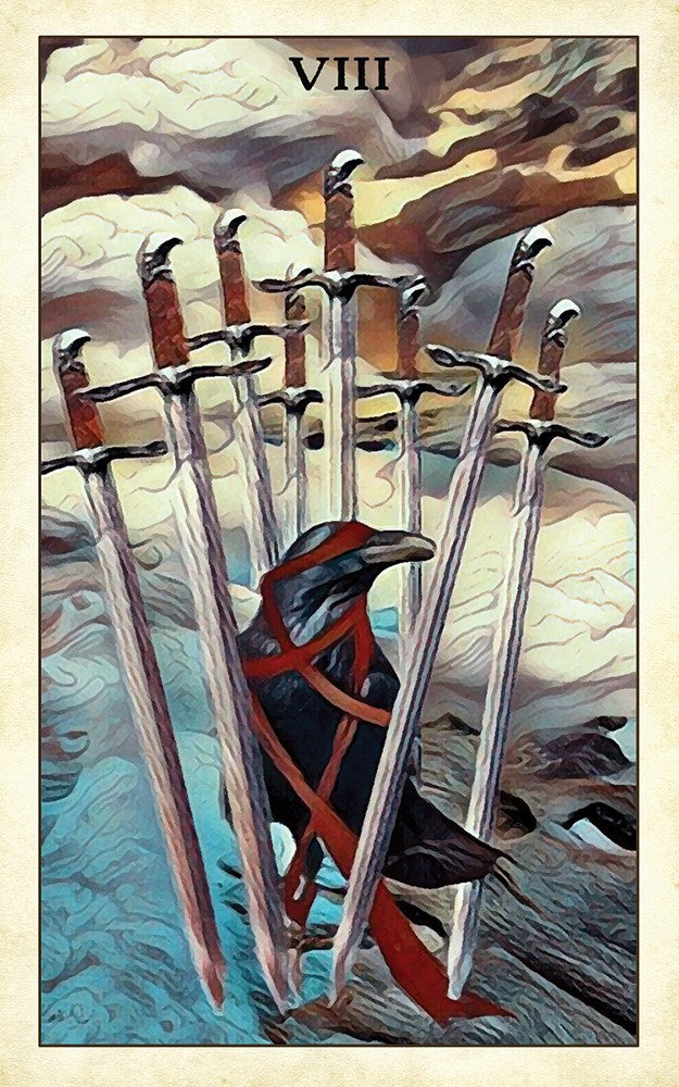 Crow Tarot Deck and Guidebook by MJ Cullinane