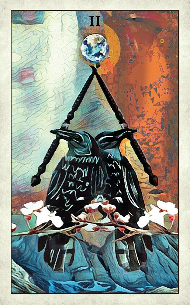Crow Tarot Deck and Guidebook by MJ Cullinane