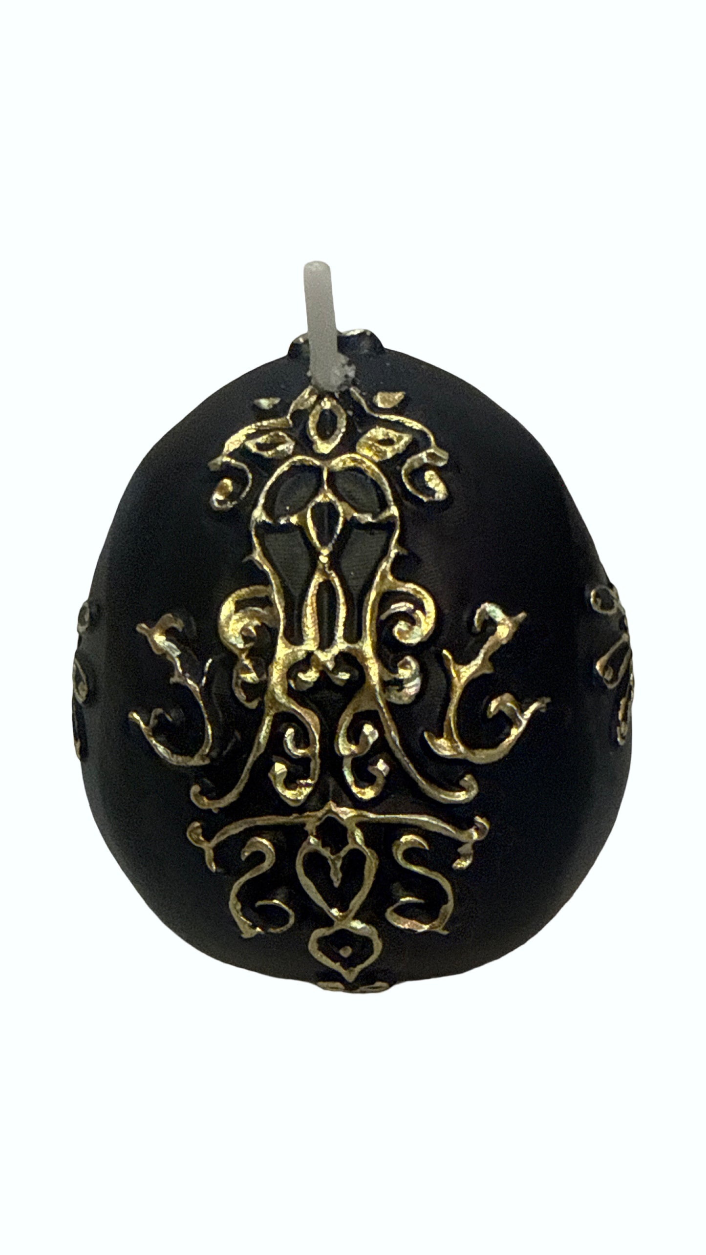 Black and Gold Intention Skull Candle