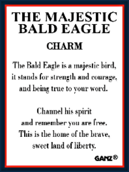 Majestic Bald Eagle Charm (ER75794)