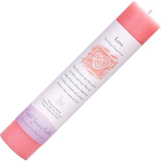 Love: Reiki Charged Soy Herbal Candle