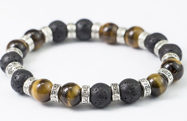 Mens 10mm Stretch Bracelet (Choose Your Stone)