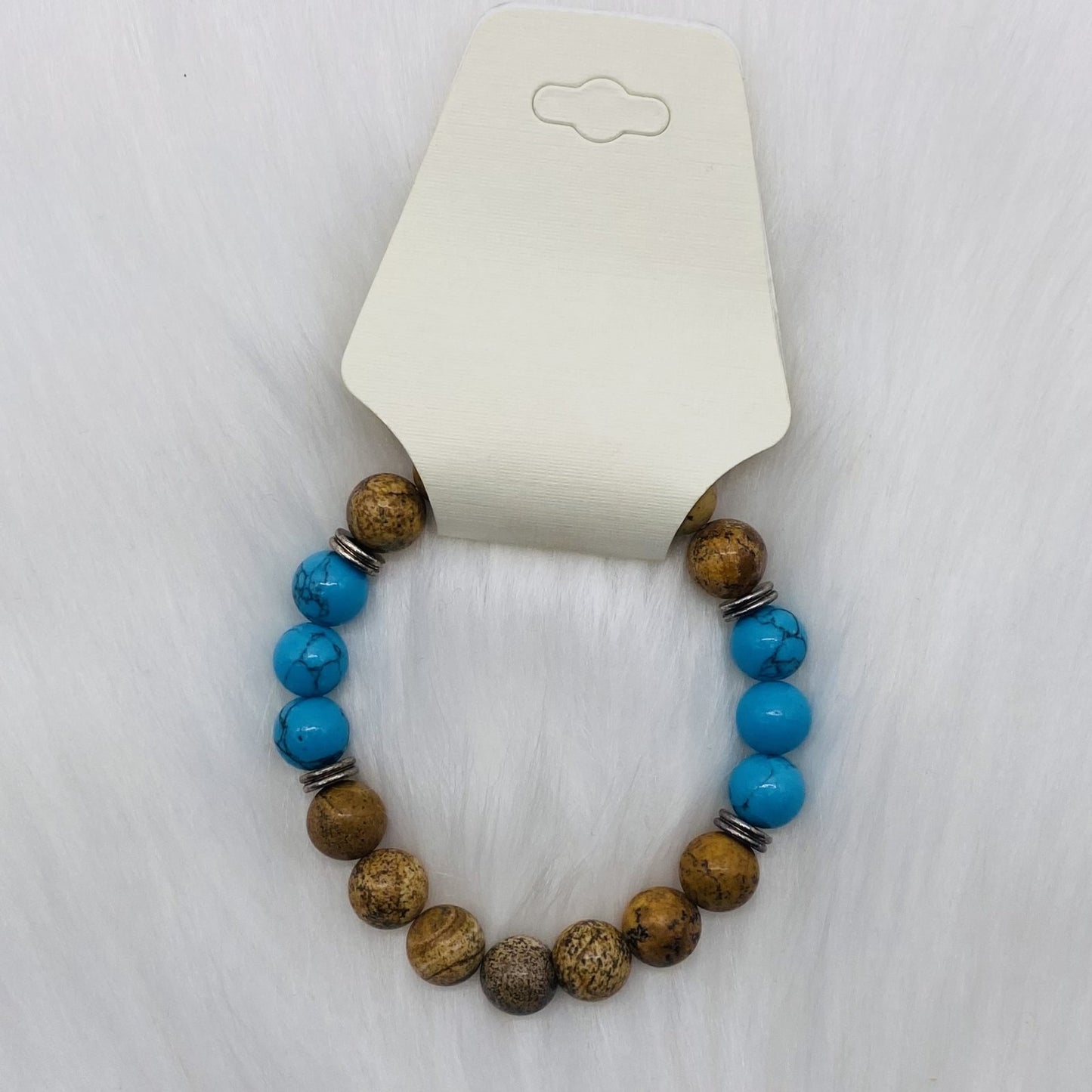Mens 10mm Stretch Bracelet (Choose Your Stone)