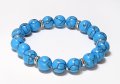 10mm Blue Howlite Stretch Bracelet