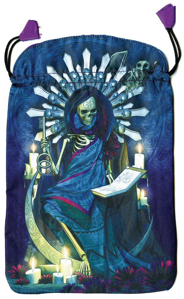 Santa Muerte Skull Tarot Bag