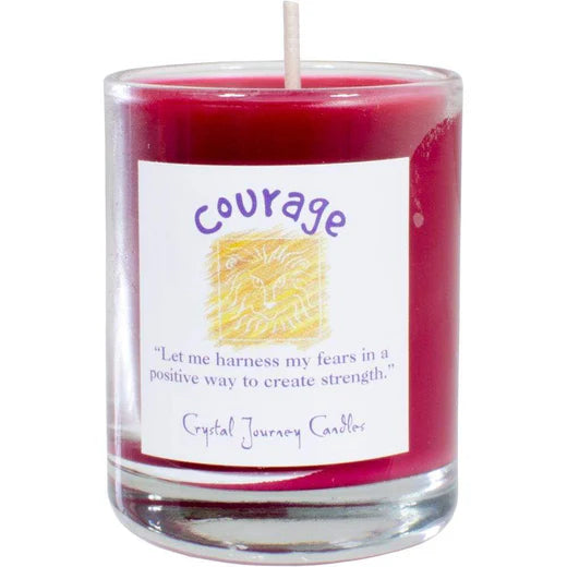 Courage: Reiki Charged Soy Herbal Candle