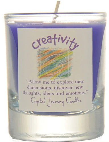 Creativity: Reiki Charged Soy Herbal Candle