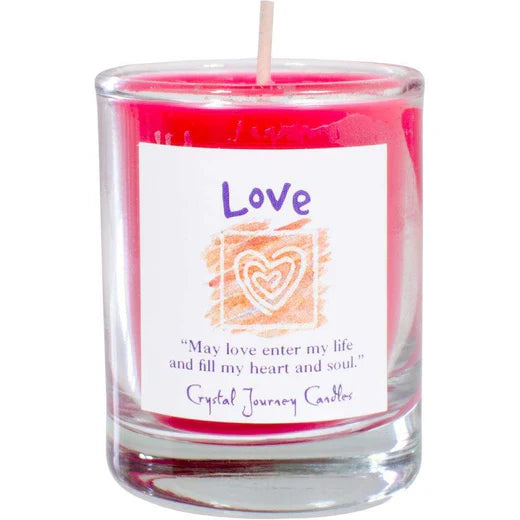 Love: Reiki Charged Soy Herbal Candle