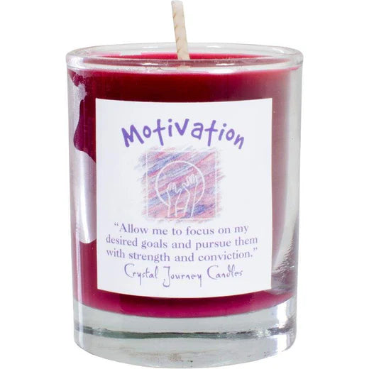 Motivation: Reiki Charged Soy Herbal Candle