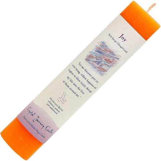 Joy: Reiki Charged Soy Herbal Candle