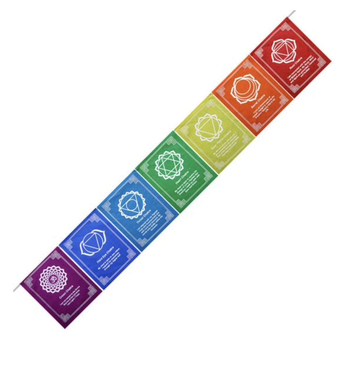 Tibetan Prayer Flags - 7 Chakras (Each)