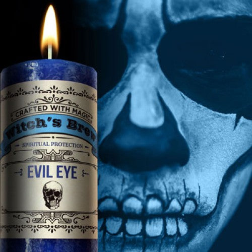 Witch's Brew Pillar Candle: Evil Eye