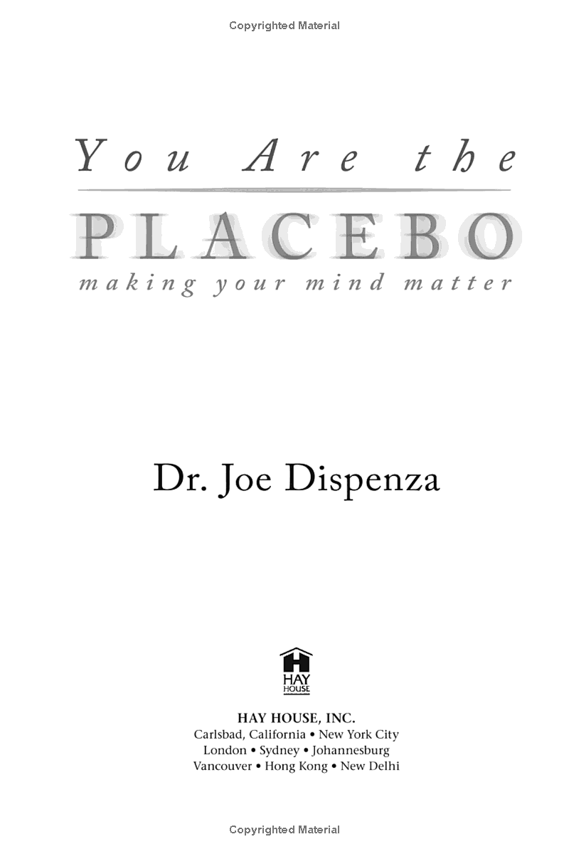 You are the Placebo (Book)