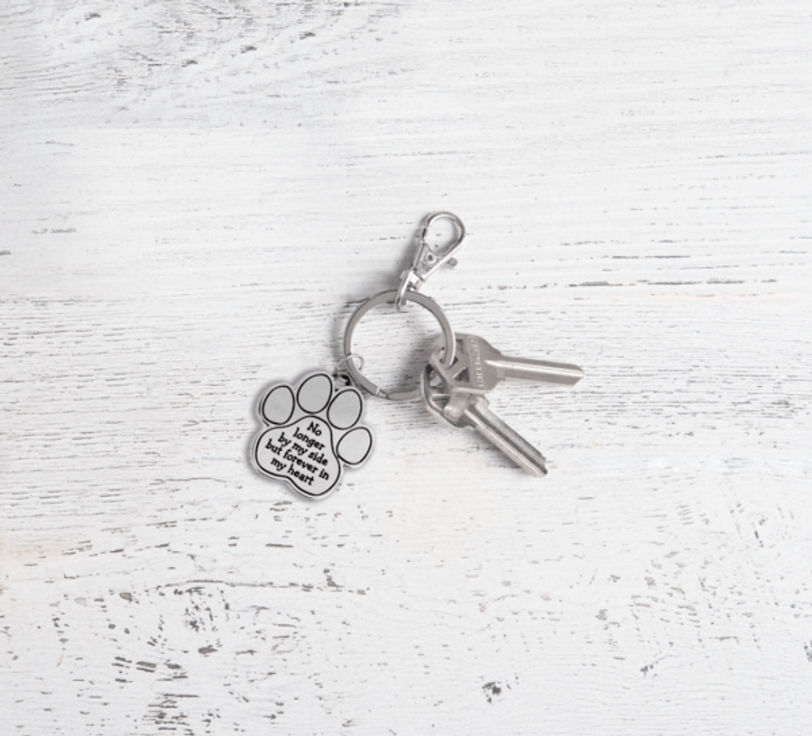 You Left Pawprints on My Heart Memorial Charm