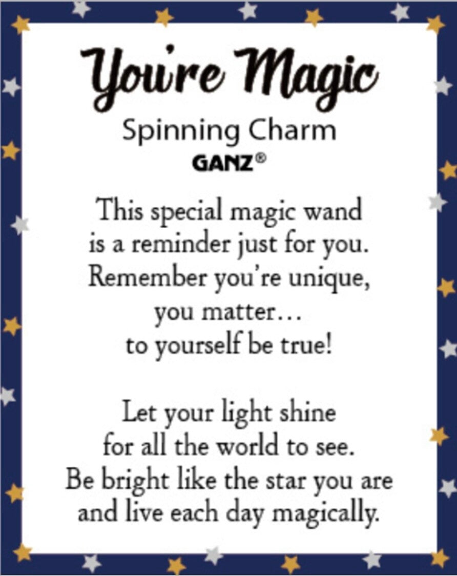 You're Magic Spinning Charm