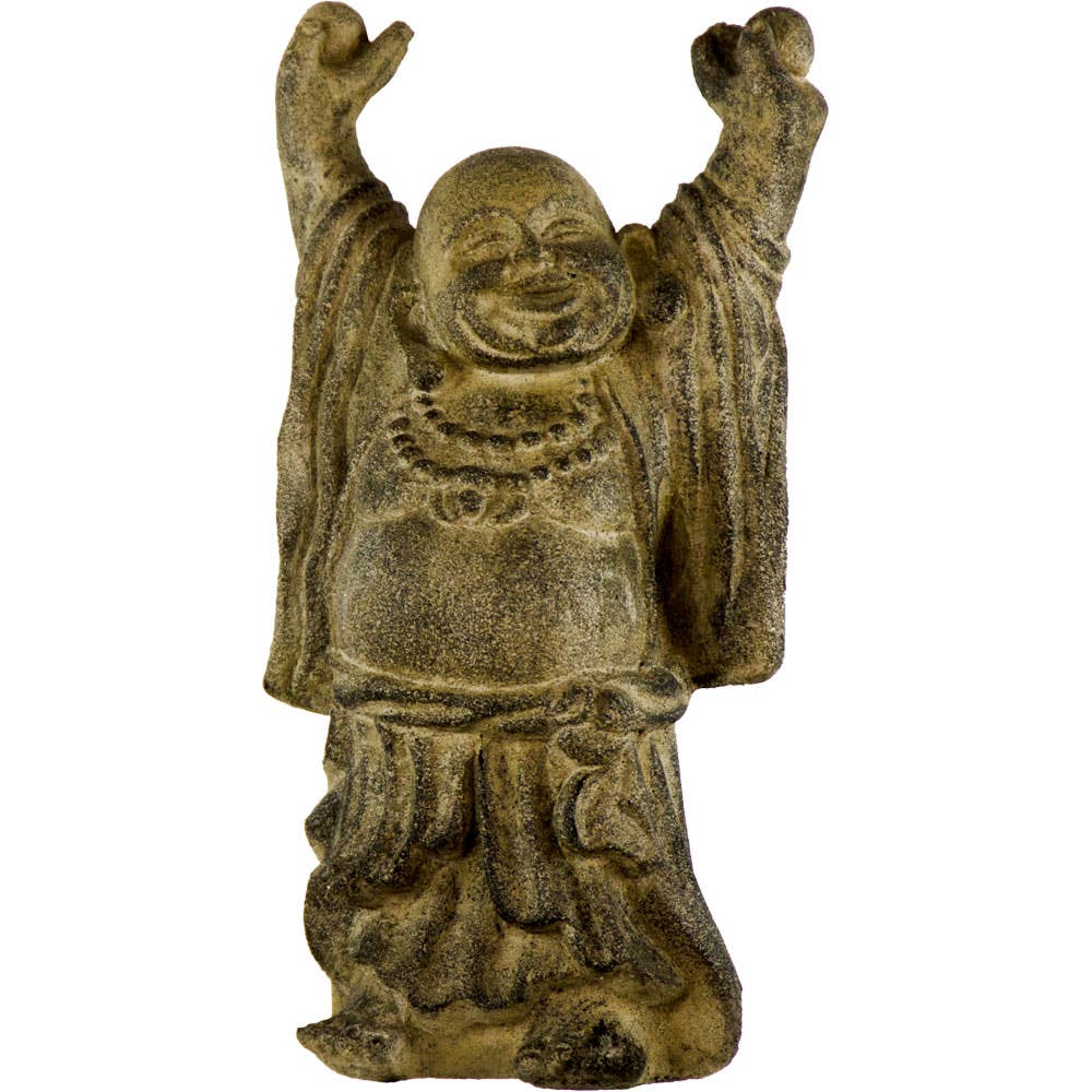 Volcanic Stone Statue Standing Happy Buddha (Each)