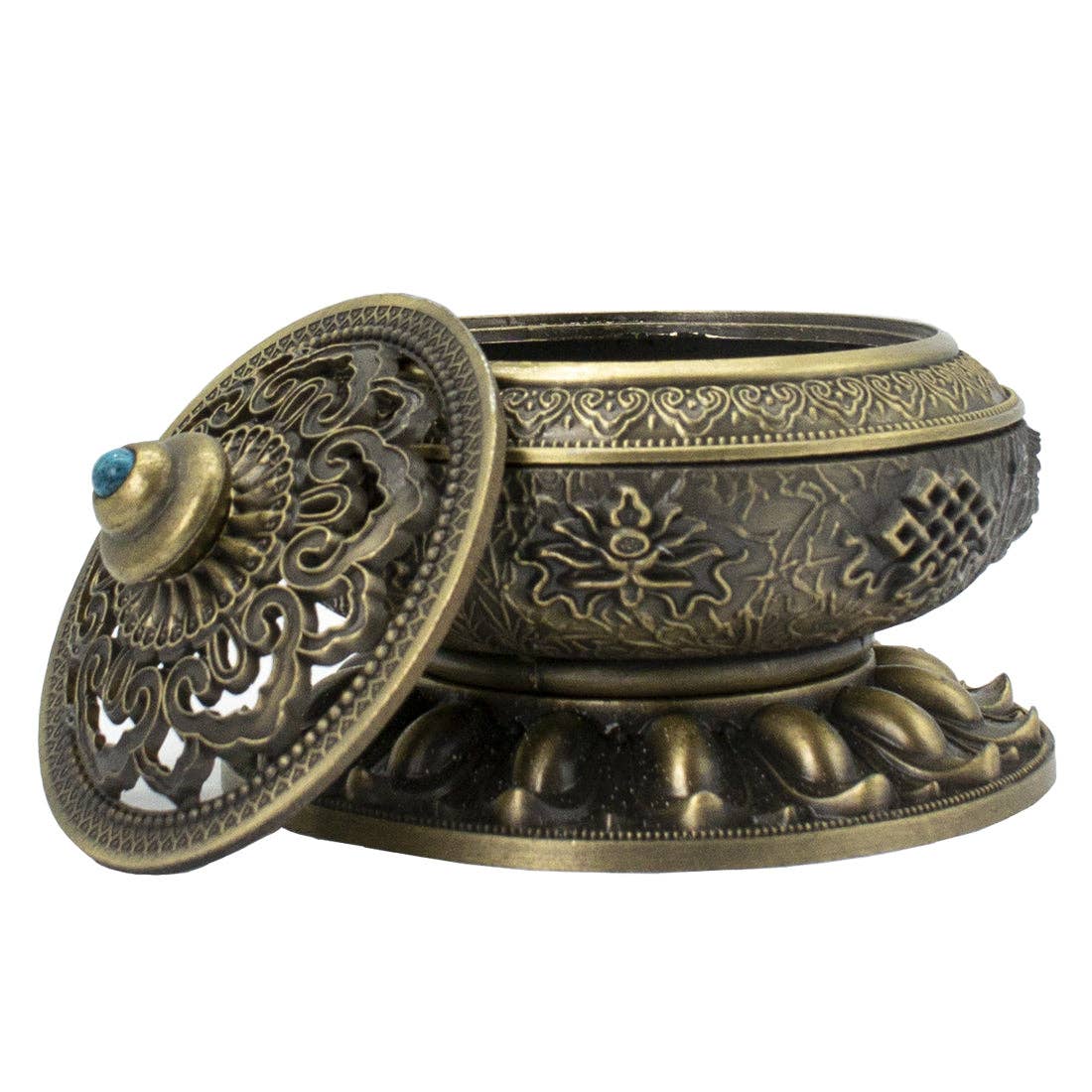 Tibetan Brass Incense Burner
