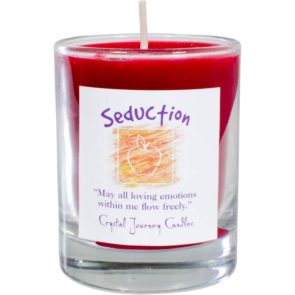 Soy Herbal Filled Glass Votive - Seduction