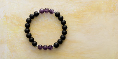 8MM BLACK MATTE - AMETHYST