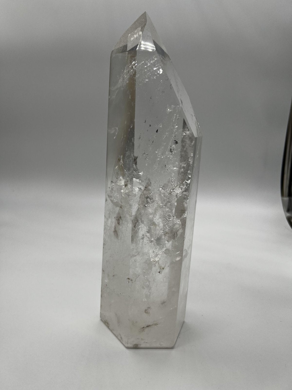 Pointed Rainbow Clear Quartz