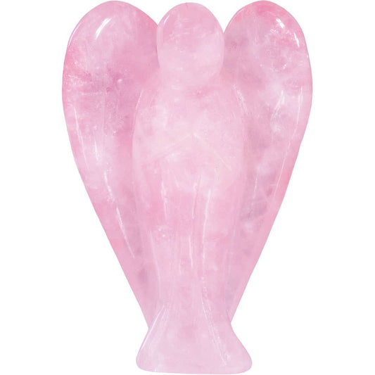 Stone Carving Figurine - 1.75 " - Rose Qtz Angel