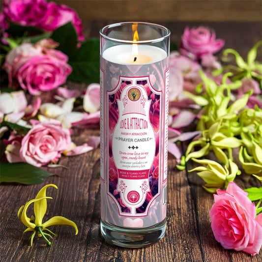 Prayer Candle - Love and Attraction (8 in., 9.5 oz.)