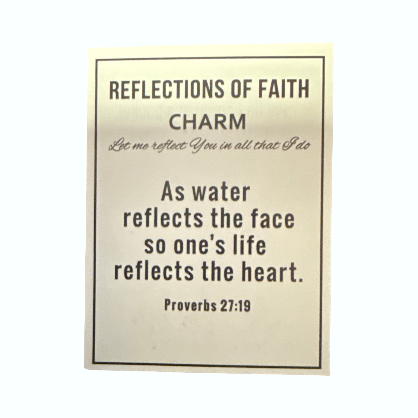 Cross: Reflections of faith Charm