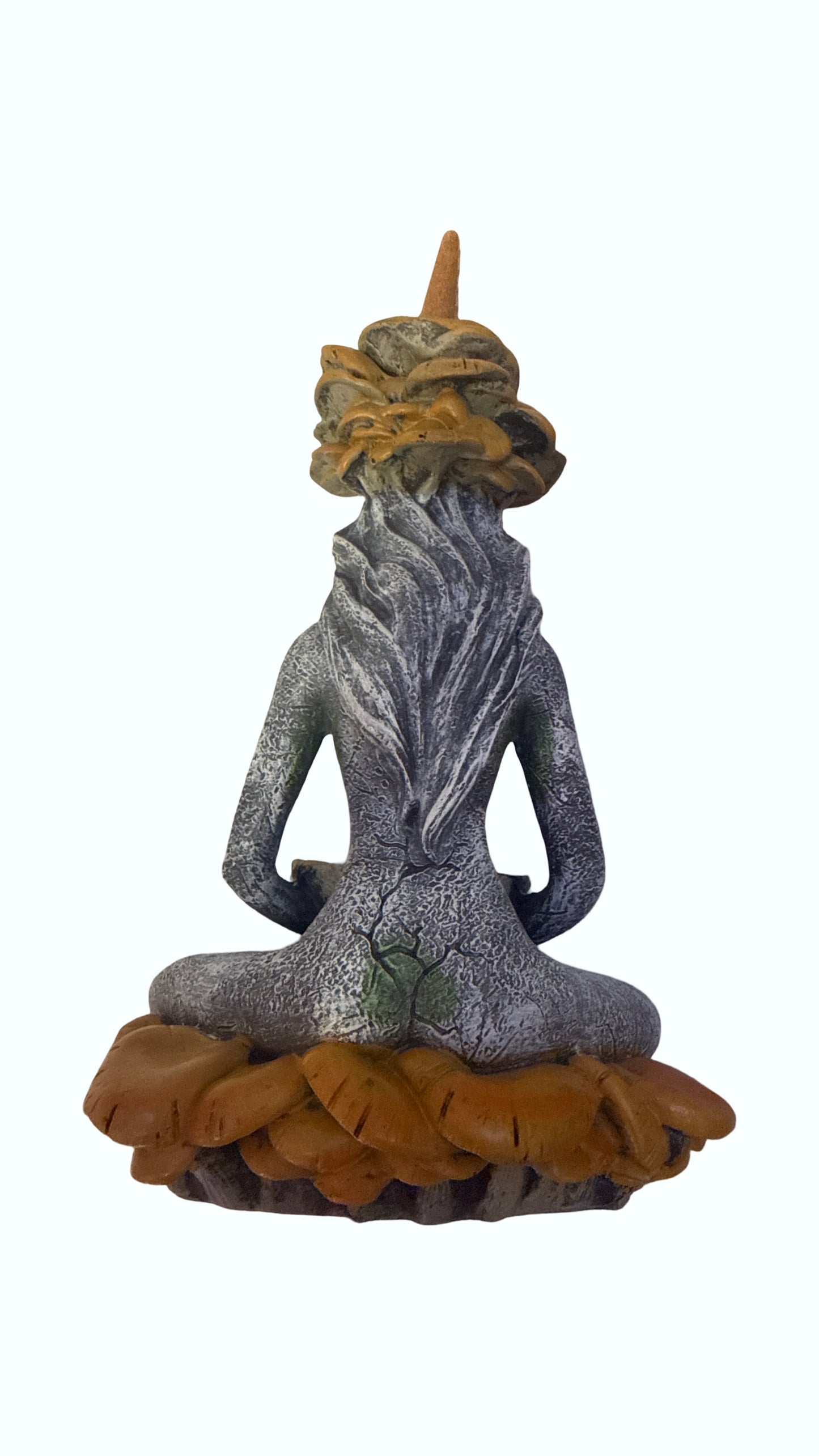 Backflow Incense & T-Light Holder - Forest Mushroom Goddess
