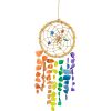 Dreamcatcher Wreath w/ Beach Glass - Chakra Colors