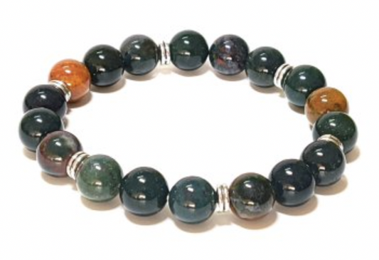 10mm Bloodstone Bracelet
