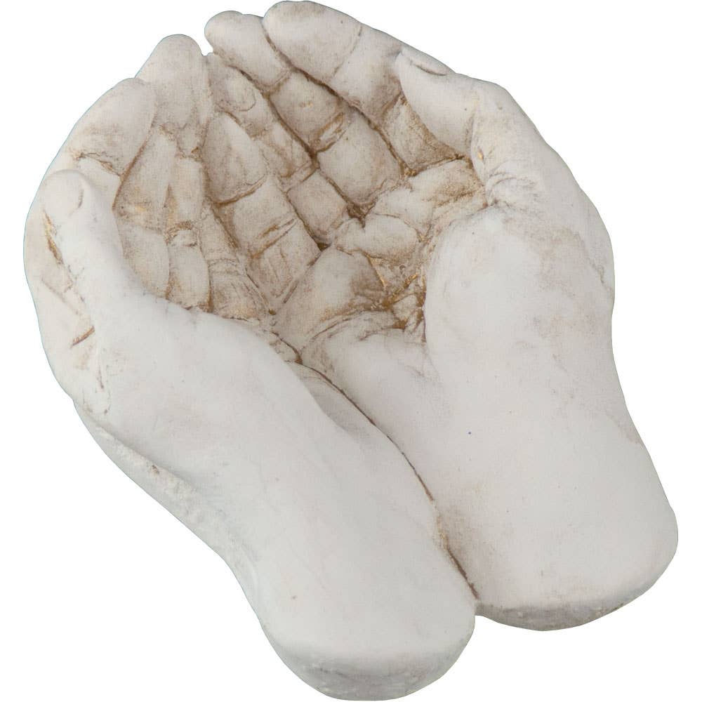 Gypsum Cement Figurine Empty Large Gods Hands (Each)
