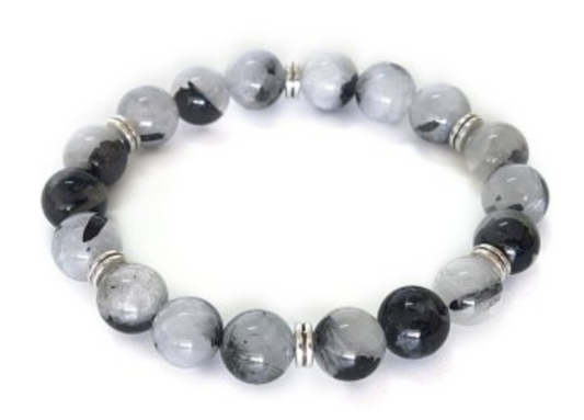 10mm Tourmaline Rutilated Bracelet