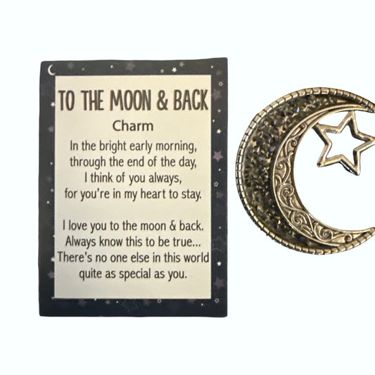I Love You to the Moon and Back Charm