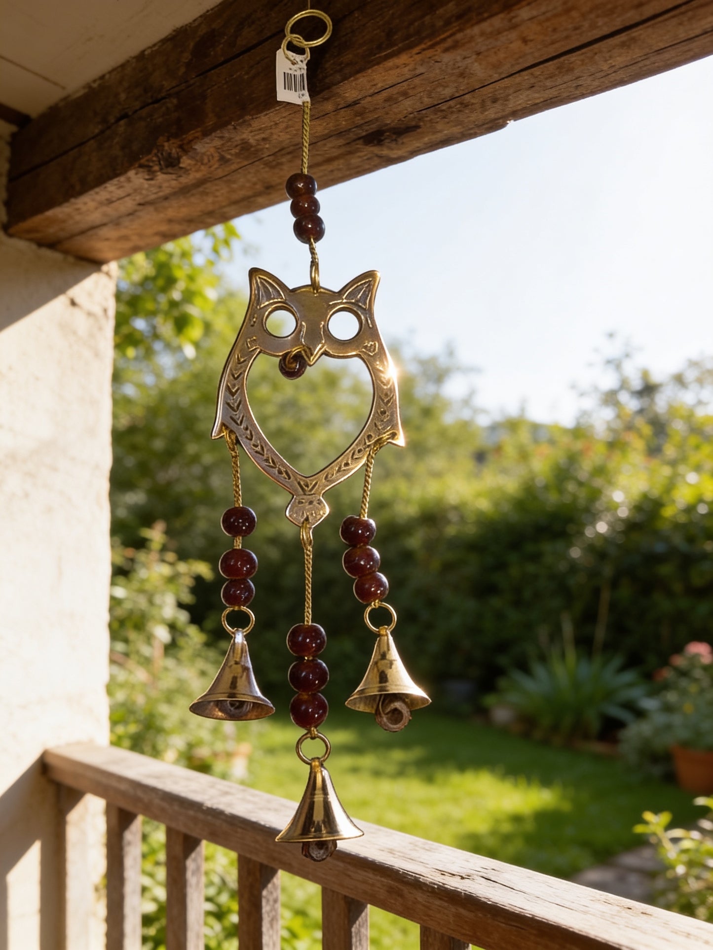 Owl Brass Bell Chime