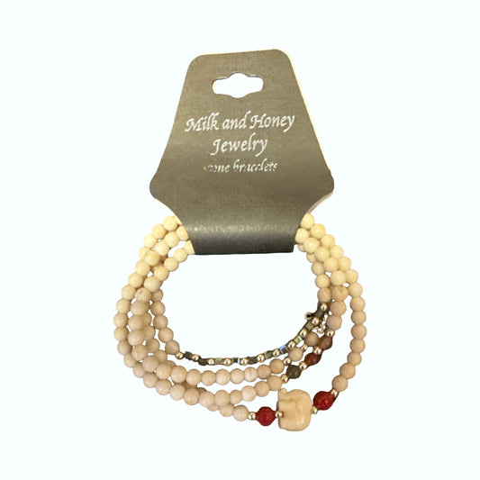 4 Wrap Elephant Ivory bracelet