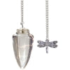 Pendulum with Dragonfly Curved Clear Quartz